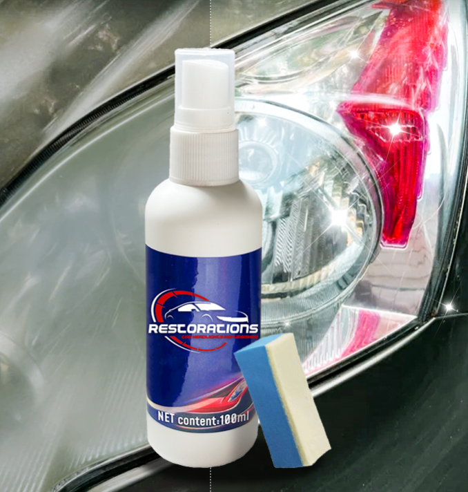 🚘Car Headlight Restoration Cleaner Set💡