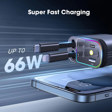 New Car Retractable Fast Car Charger
