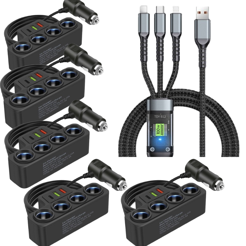 🔥Hot Sale Offers-7-in-1 Cigarette Lighter Adapter