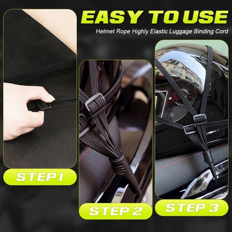 🔥BUY 1 GET 1 FREE🔥Helmet Rope Highly Elastic Luggage Binding Cord