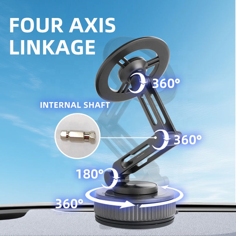 New Premium 360° Magnetic Car Phone Holder – Foldable Dashboard Mount
