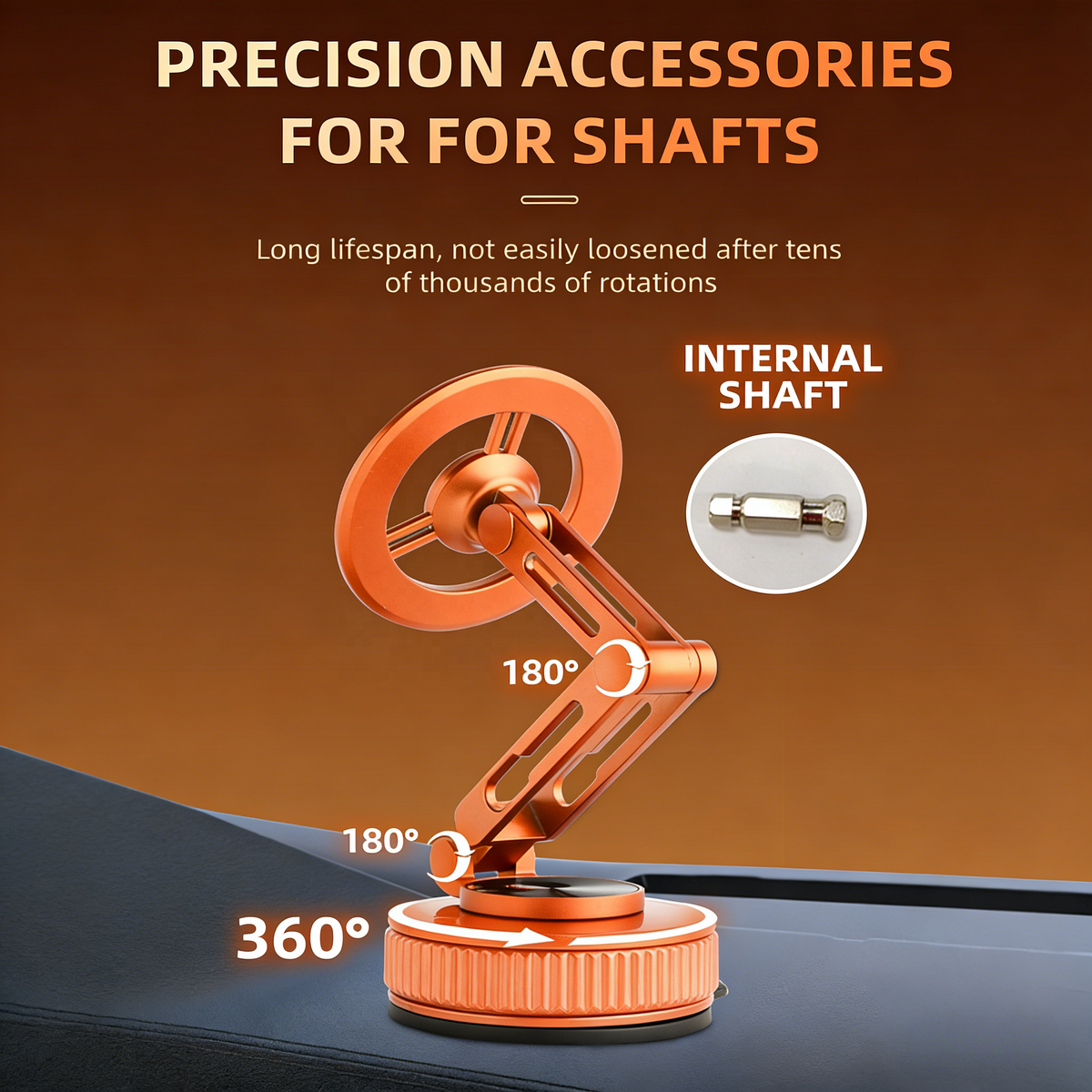 New Premium 360° Magnetic Car Phone Holder – Foldable Dashboard Mount