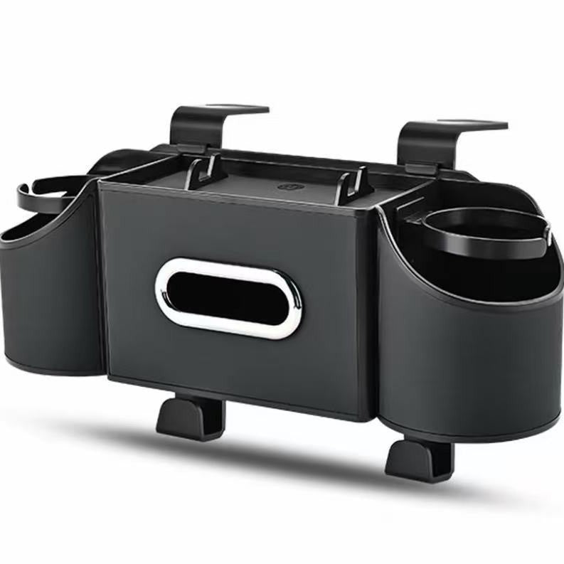 Car Rear Seat Storage Organizer with Tissue Box , Tidy Hook , Phone &amp; Cup Holder