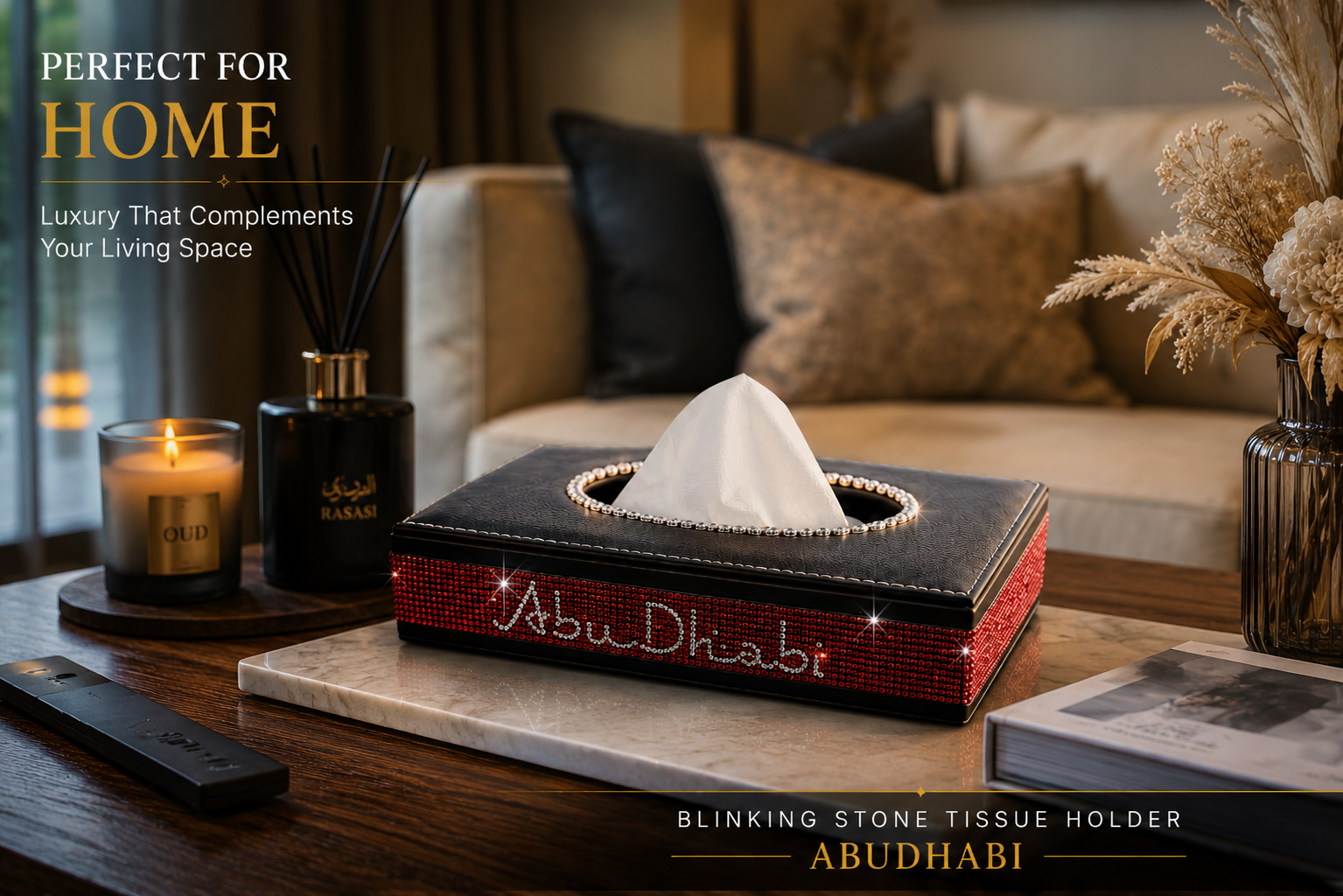 Crystal Shining Premium Tissue Box - AbuDhabi ✨