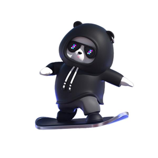 Car decorations-Cartoon Bear Skateboard Doll🔥