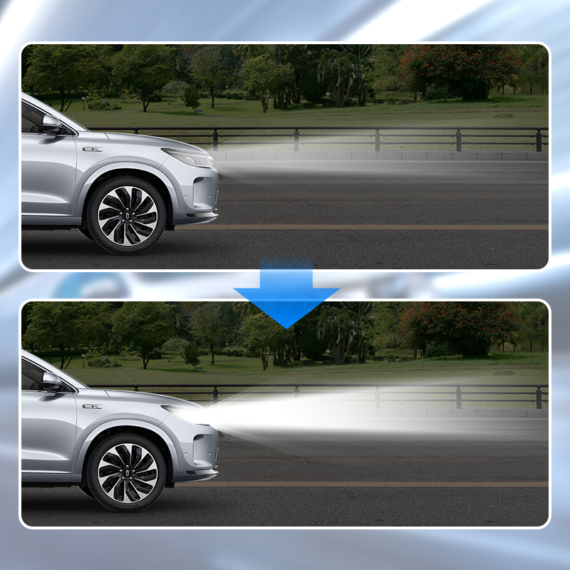 Automotive headlight activator - efficiently removes blurring and yellowing