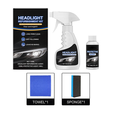 🚘 Automotive Headlamp Restoration Fluid, blurring enhanced crystalline coating refurbisher