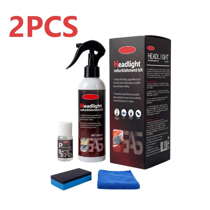 🔥Buy 3 Get 1 Free🔥 Car Headlight Cleaning & Restoration Agent – Scratch Remover, UV Protection & Anti-Yellowing 🚗