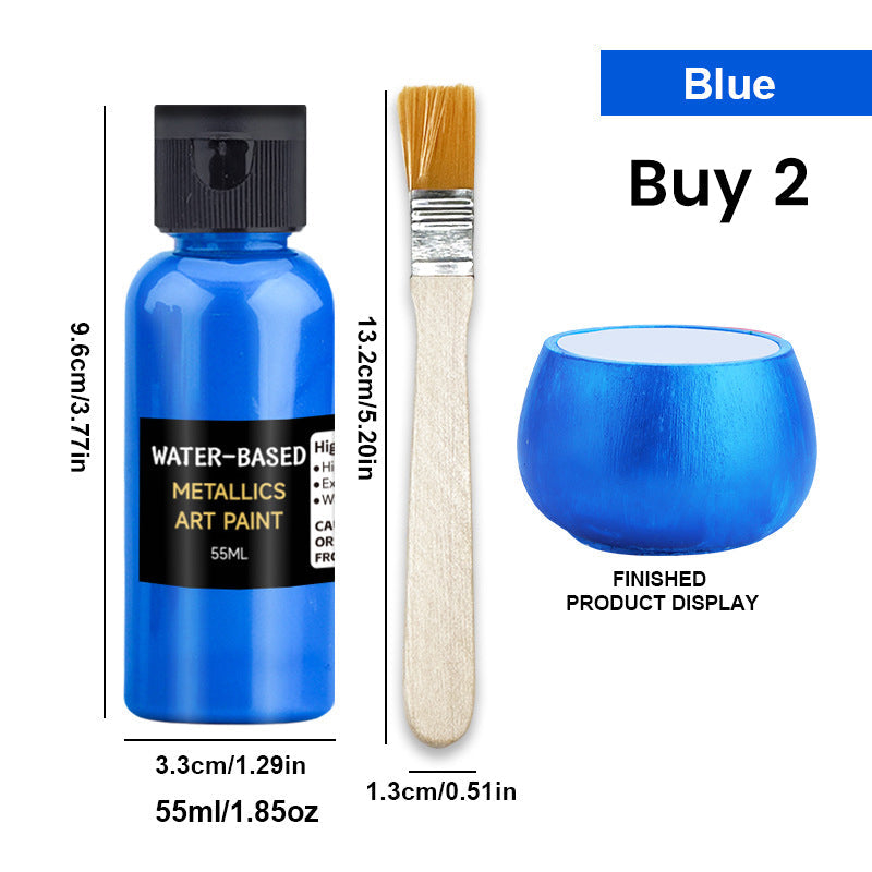 Vibrant Metallic Art Paint - Fast Drying & Rust Prevention