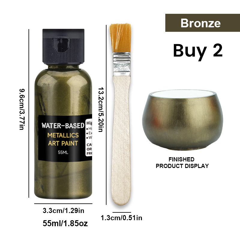 Vibrant Metallic Art Paint - Fast Drying & Rust Prevention