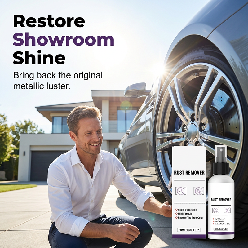 【🔥50% OFF】Instant Rust Remover Spray – Wheels Shine Like New!